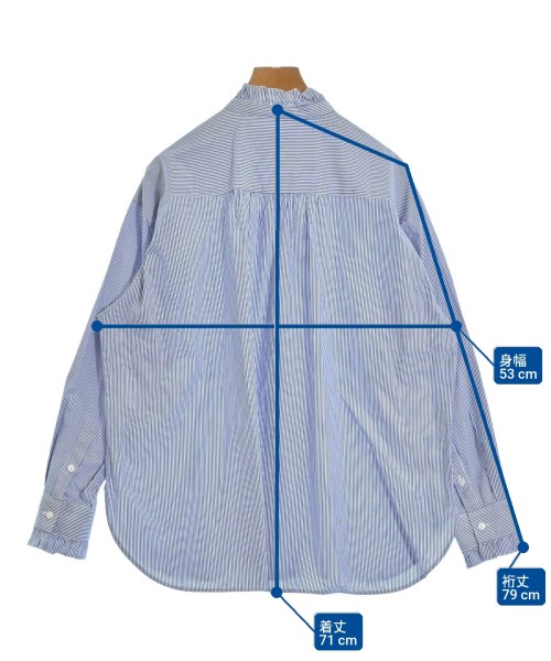 UNITED ARROWS（ユナイテッドアローズ）ブラウス 青 サイズ:38(M位) レディース/2200688180010
