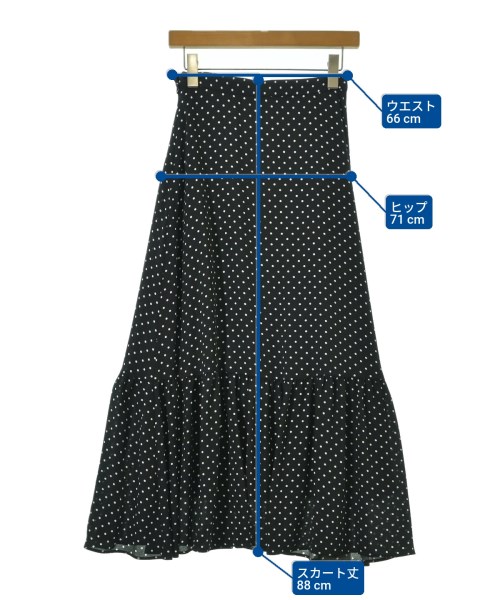 UNITED ARROWS（ユナイテッドアローズ）ロング・マキシ丈スカート 黒 サイズ:36(S位) レディース/2200684649023