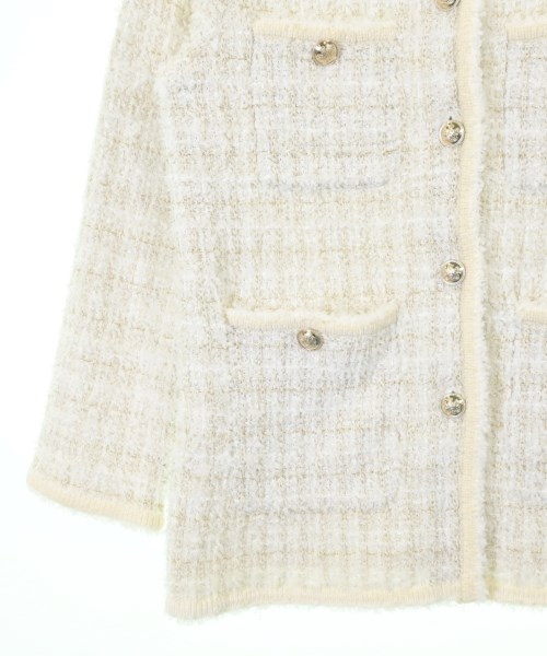 UNITED ARROWS（ユナイテッドアローズ）ノーカラージャケット 白 サイズ:F レディース/2200688700034