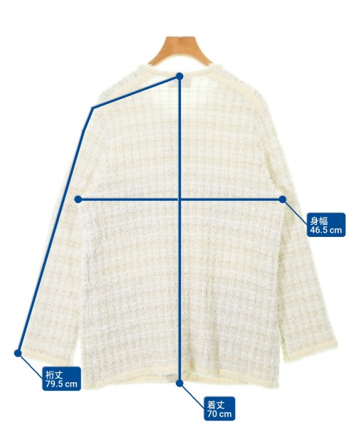 UNITED ARROWS（ユナイテッドアローズ）ノーカラージャケット 白 サイズ:F レディース/2200688700034