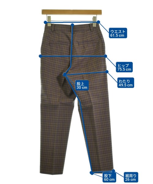 UNITED ARROWS（ユナイテッドアローズ）スラックス 茶 サイズ:34(XS位) レディース/2200682514057