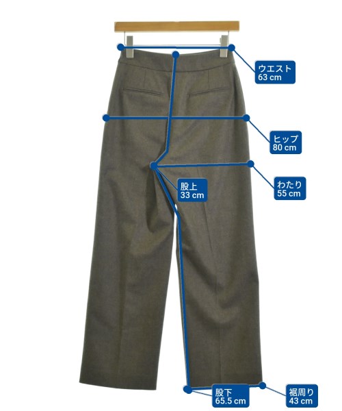 UNITED ARROWS（ユナイテッドアローズ）スラックス 茶 サイズ:34(XS位) レディース/2200686553038