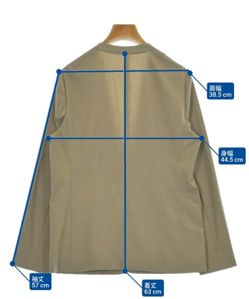 UNITED ARROWS（ユナイテッドアローズ）ノーカラージャケット ベージュ サイズ:38(M位) レディース/2200685799260