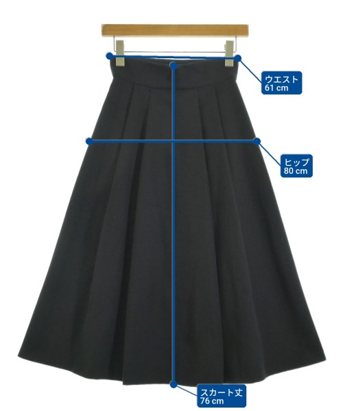 UNITED ARROWS（ユナイテッドアローズ）ロング・マキシ丈スカート 黒 サイズ:34(XS位) レディース/2200685214091