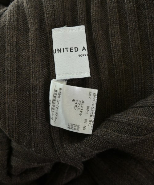 UNITED ARROWS（ユナイテッドアローズ）ワンピース 茶 サイズ:-(L位) レディース/2200684016016