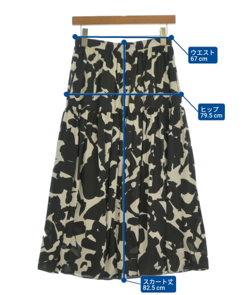 UNITED ARROWS（ユナイテッドアローズ）ロング・マキシ丈スカート 黒 サイズ:38(M位) レディース/2200684301181