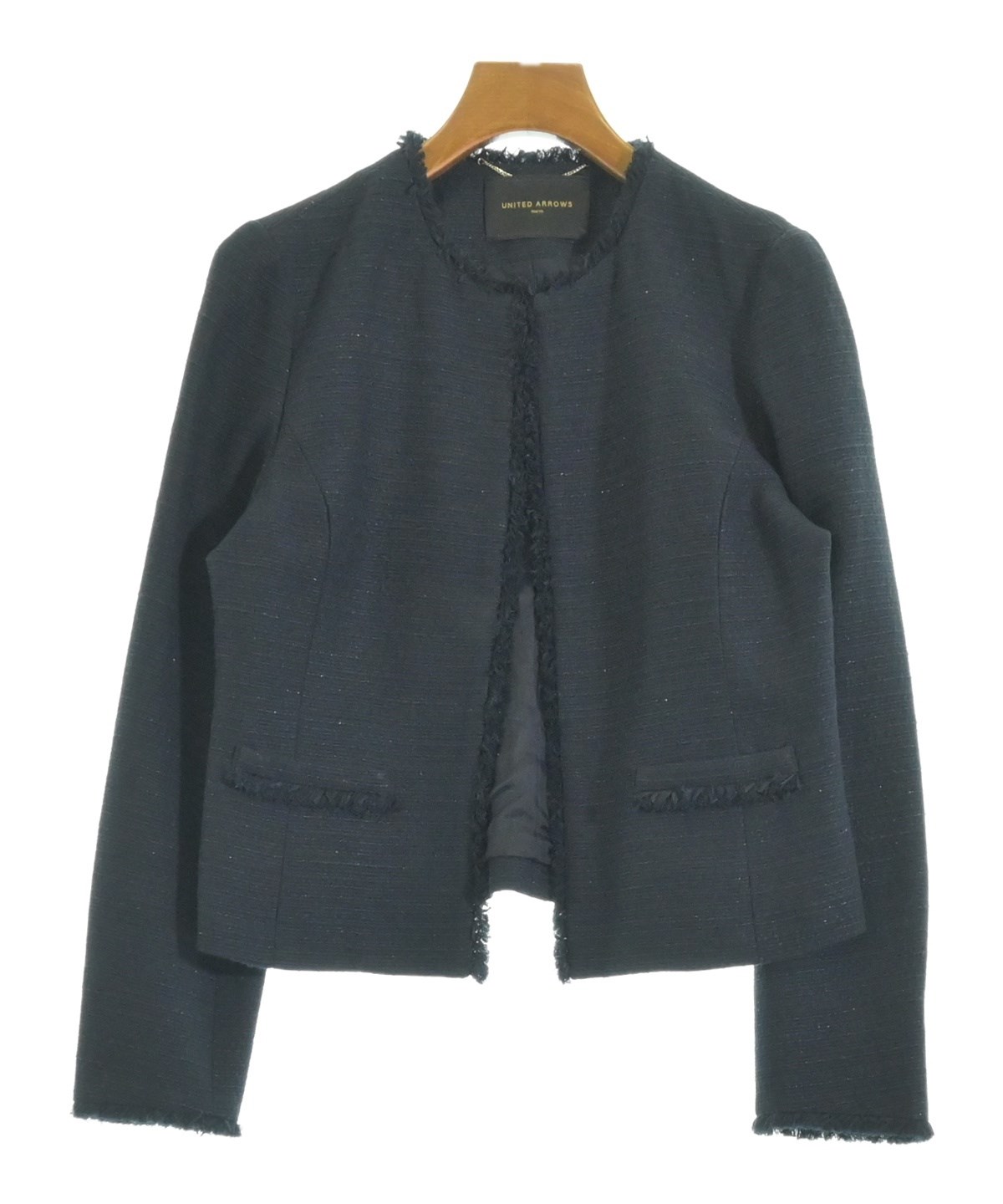 大幅値下げ！　ユナイテッドアローズ　CONFYシリーズ UNITED ARROWS（ユナイテッドアローズ）ノーカラージャケット 紺