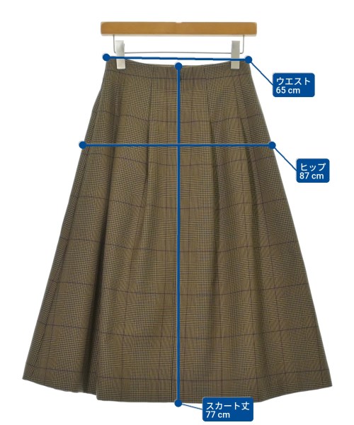UNITED ARROWS（ユナイテッドアローズ）ロング・マキシ丈スカート 茶 サイズ:38(M位) レディース/2200692961025