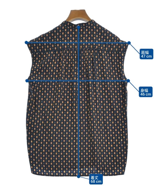 UNITED ARROWS（ユナイテッドアローズ）ブラウス 紺 サイズ:38(M位) レディース/2200692163030
