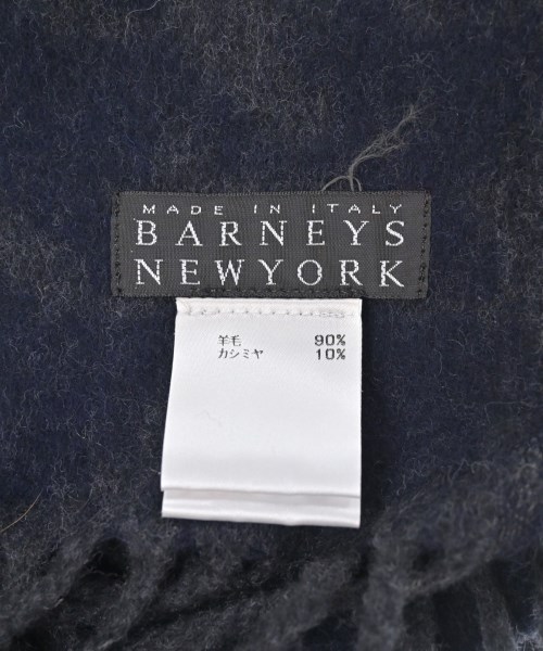 BARNEYS NEWYORK（バーニーズニューヨーク）マフラー 紺 サイズ:- レディース/2200615535081