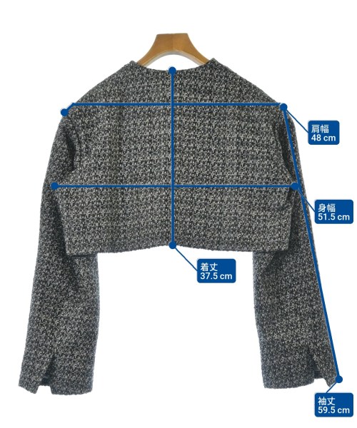 BARNEYS NEWYORK（バーニーズニューヨーク）ノーカラージャケット 黒 サイズ:F レディース/2200617605201