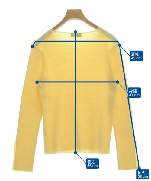BARNEYS NEWYORK（バーニーズニューヨーク）ニット・セーター 黄 サイズ:38(M位) レディース/2200614827019