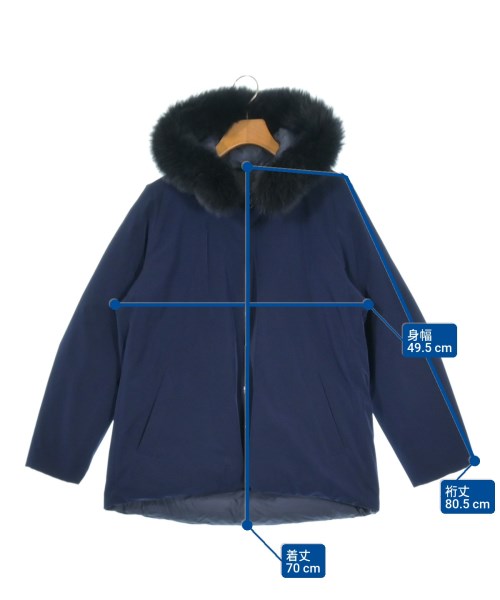 BARNEYS NEWYORK（バーニーズニューヨーク）ダウンジャケット/ダウンベスト 紺 サイズ:38(M位) レディース/2200648201014