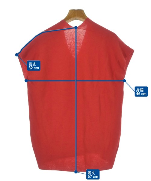 BARNEYS NEWYORK（バーニーズニューヨーク）ベスト 赤 サイズ:F レディース/2200665151125