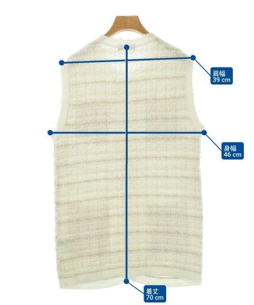 BARNEYS NEWYORK（バーニーズニューヨーク）ベスト/ノースリーブ 白 サイズ:F レディース/2200723293095