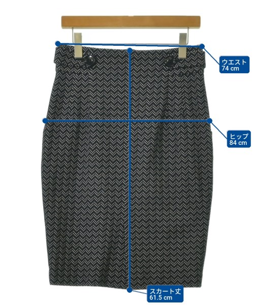 BARNEYS NEWYORK（バーニーズニューヨーク）ひざ丈スカート 紺 サイズ:40(M位) レディース/2200728234062
