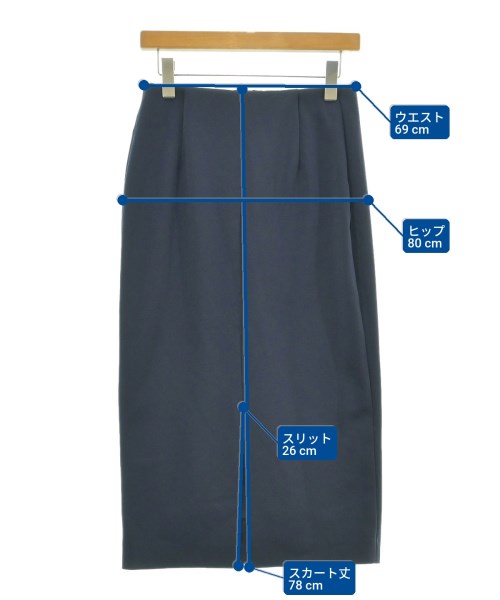 BARNEYS NEWYORK（バーニーズニューヨーク）ロング・マキシ丈スカート 紺 サイズ:40(L位) レディース/2200683448092