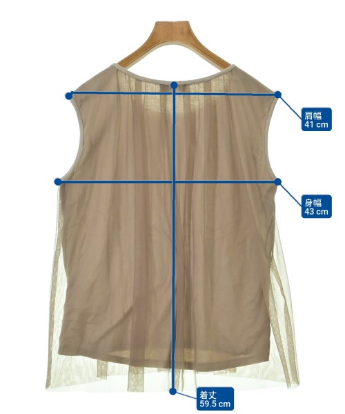 BARNEYS NEWYORK（バーニーズニューヨーク）ノースリーブ ベージュ サイズ:-(M位) レディース/2200691260129