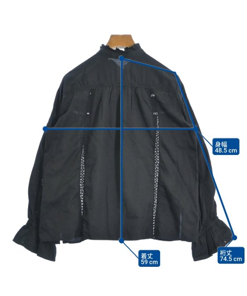 TOMORROWLAND（トゥモローランド）カジュアルシャツ 黒 サイズ:36(S位) レディース/2200637995047