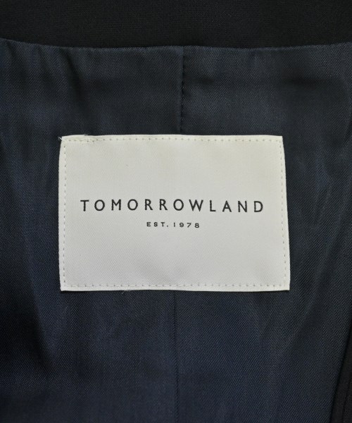 TOMORROWLAND（トゥモローランド）ノーカラージャケット 紺 サイズ:36(S位) レディース/2200631667117
