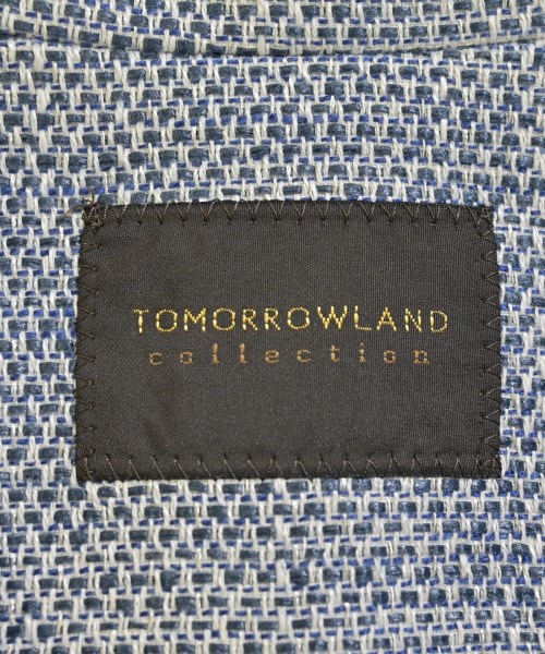 TOMORROWLAND（トゥモローランド）ノーカラージャケット 青 サイズ:36(S位) レディース/2200612000032