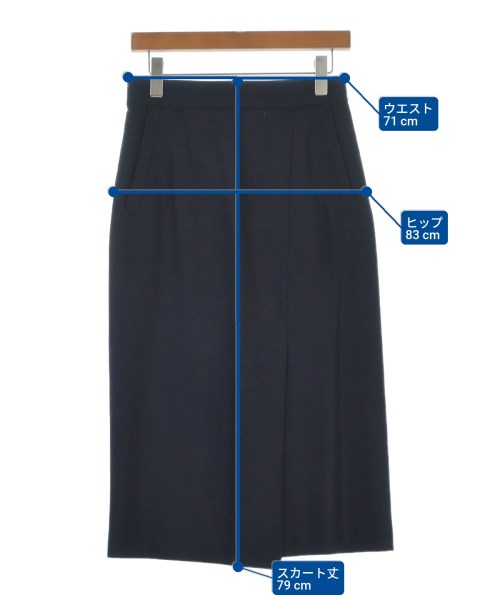 TOMORROWLAND（トゥモローランド）ロング・マキシ丈スカート 紺 サイズ:36(S位) レディース/2200618888160