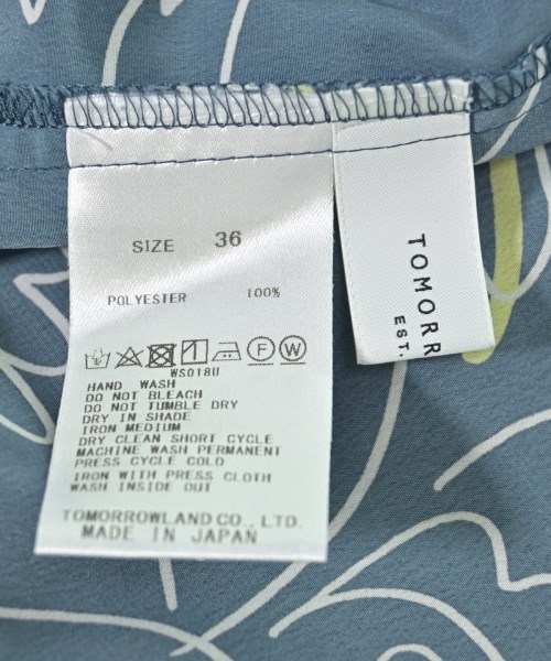 TOMORROWLAND（トゥモローランド）ブラウス 青 サイズ:36(S位) レディース/2200670956012