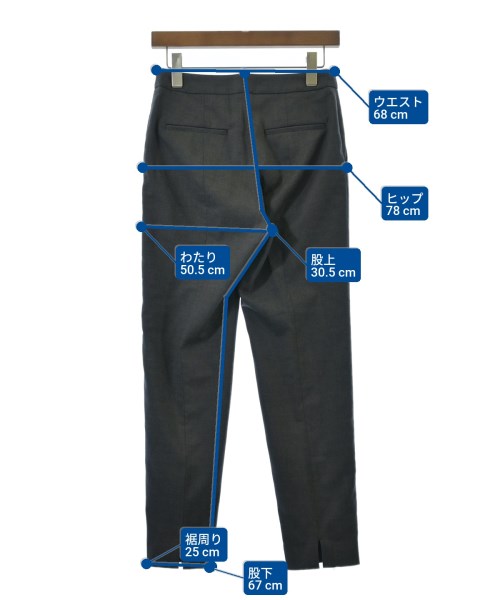 TOMORROWLAND（トゥモローランド）スラックス グレー サイズ:34(XS位) レディース/2200674950177