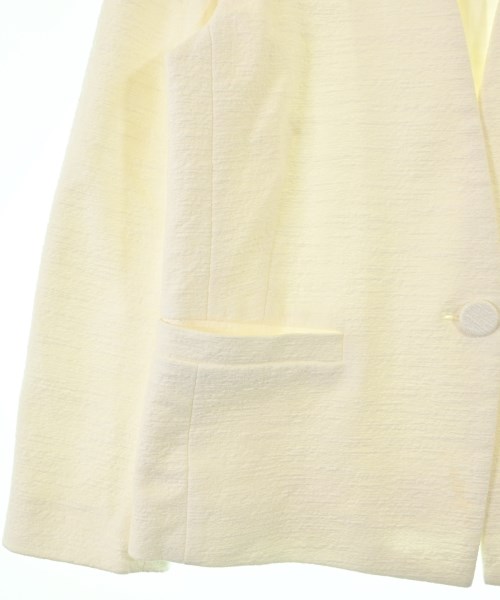 TOMORROWLAND（トゥモローランド）ノーカラージャケット 白 サイズ:36(S位) レディース/2200677828022