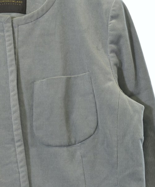 TOMORROWLAND（トゥモローランド）ノーカラージャケット グレー サイズ:36(S位) レディース/2200675428040