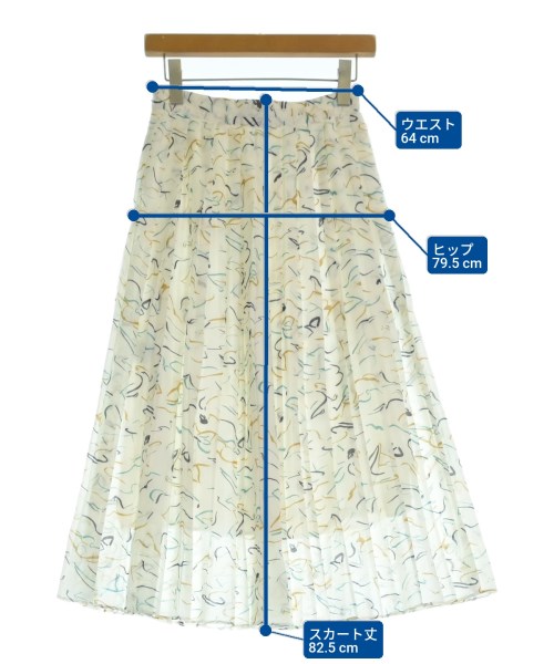 TOMORROWLAND（トゥモローランド）ロング・マキシ丈スカート 白 サイズ:34(XS位) レディース/2200648982043