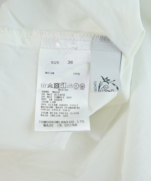 TOMORROWLAND（トゥモローランド）ブラウス 白 サイズ:36(S位) レディース/2200664615062