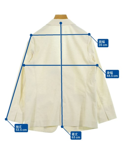 SHIPS（シップス）テーラードジャケット 白 サイズ:38(M位) レディース/2200634838019