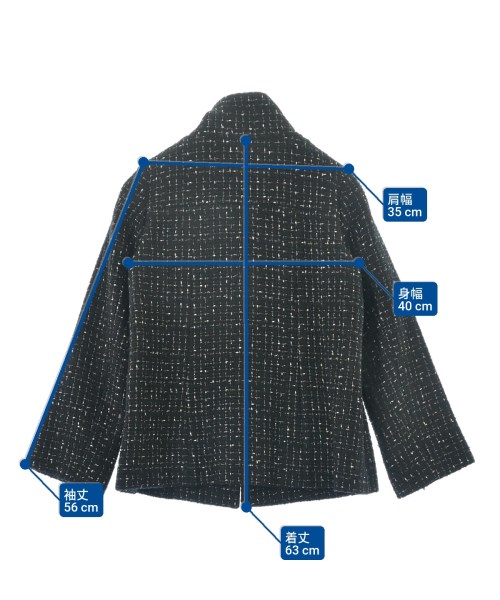 SHIPS（シップス）ピーコート 黒 サイズ:S レディース/2200634938108