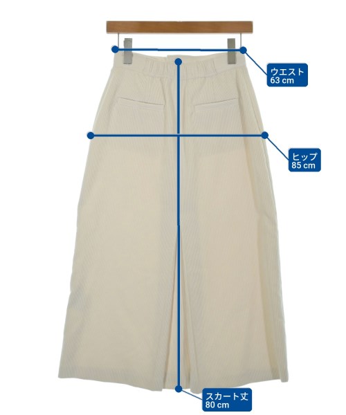 SHIPS（シップス）ロング・マキシ丈スカート 白 サイズ:36(S位) レディース/2200621897043