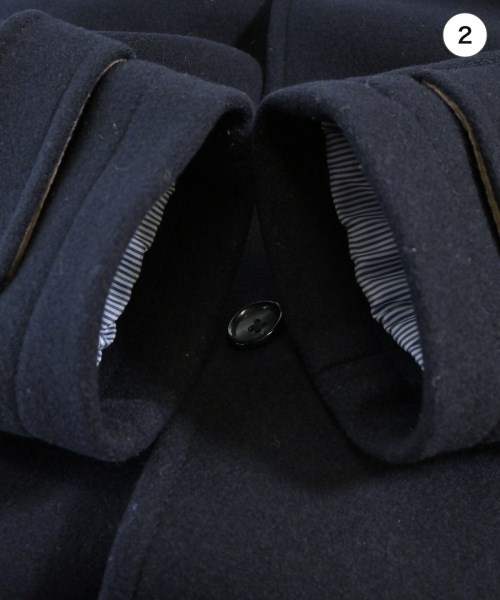 SHIPS（シップス）ステンカラーコート 紺 サイズ:M レディース/2200637256025