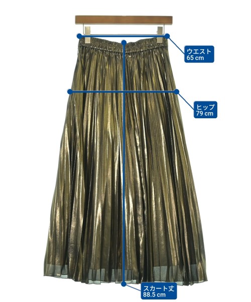 SHIPS（シップス）ロング・マキシ丈スカート ゴールド サイズ:-(M位) レディース/2200621959048
