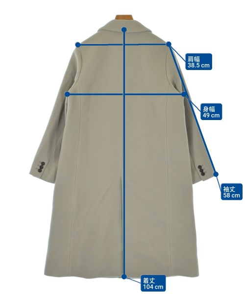 SHIPS（シップス）チェスターコート 緑 サイズ:38(M位) レディース/2200634331015