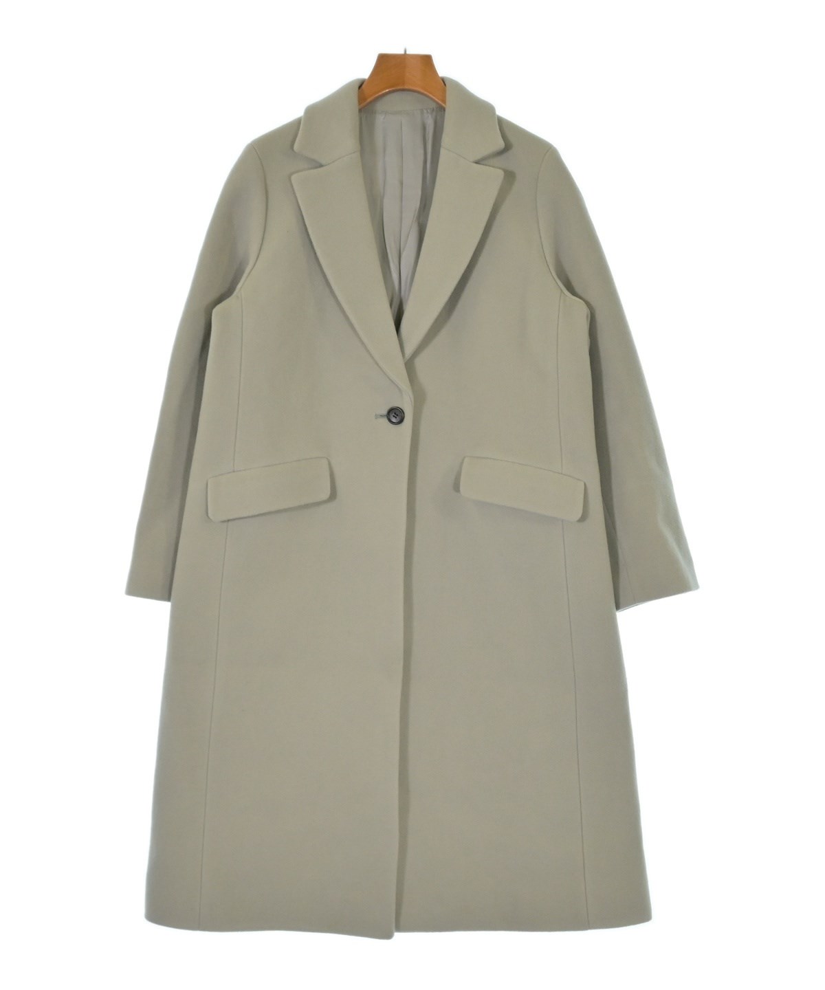 SHIPS シップス チェスターコート 38(M位) ベージュ(チェック) SHIPS 