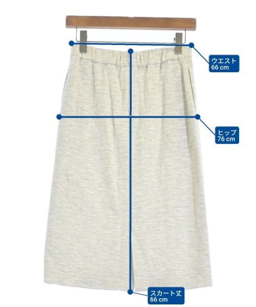 SHIPS（シップス）ひざ丈スカート 白 サイズ:38(M位) レディース/2200636498068