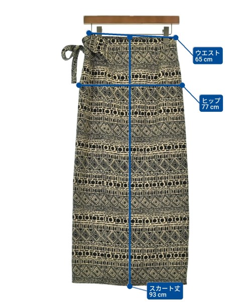 SHIPS（シップス）ロング・マキシ丈スカート 黒 サイズ:-(M位) レディース/2200621901184