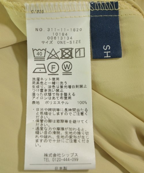 SHIPS（シップス）ブラウス 黄 サイズ:ONE レディース/2200640404055