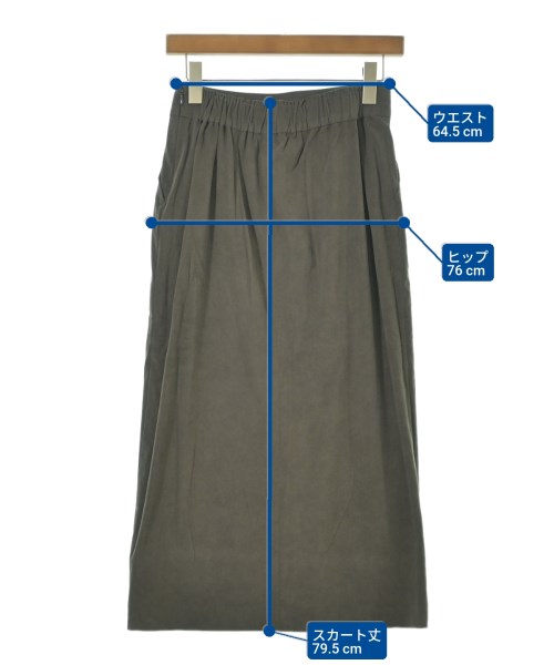 SHIPS（シップス）ロング・マキシ丈スカート カーキ サイズ:38(M位) レディース/2200628820068