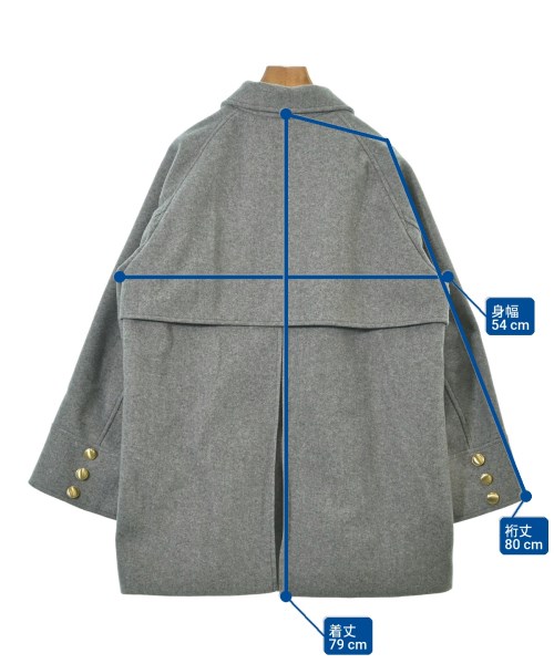 SHIPS（シップス）ピーコート グレー サイズ:M レディース/2200625408313