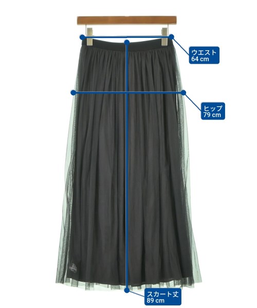 SHIPS（シップス）ロング・マキシ丈スカート グレー サイズ:F レディース/2200641898068