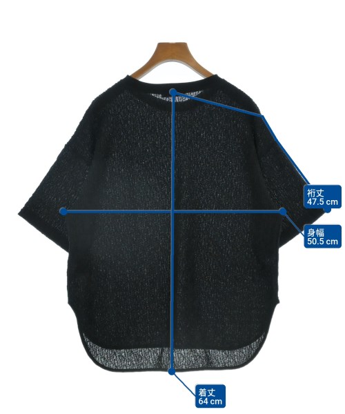 SHIPS（シップス）Tシャツ・カットソー 黒 サイズ:F レディース/2200637179102