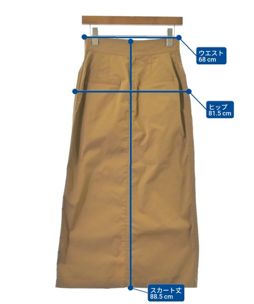 SHIPS（シップス）ロング・マキシ丈スカート 茶 サイズ:38(M位) レディース/2200621539073