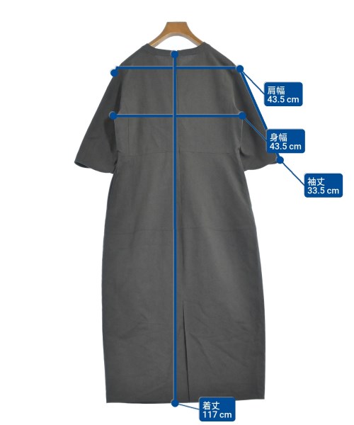 SHIPS（シップス）ワンピース グレー サイズ:36(S位) レディース/2200627118036