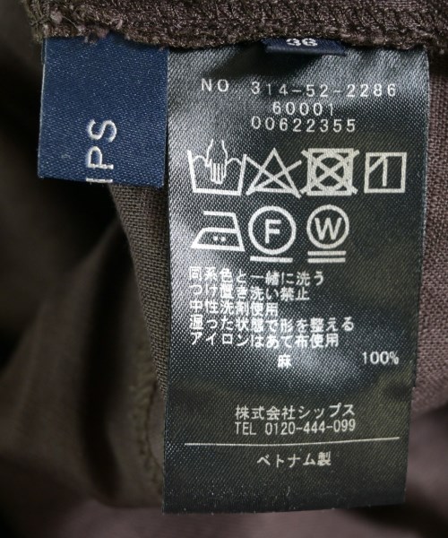 SHIPS（シップス）ワンピース 茶 サイズ:36(S位) レディース/2200620616027