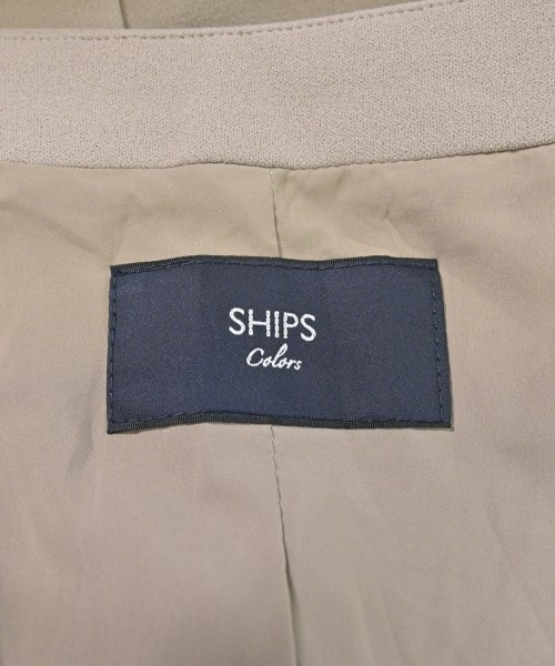 SHIPS（シップス）ノーカラージャケット ベージュ サイズ:M レディース/2200611378064